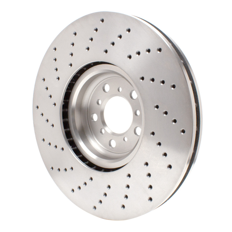 BMW X6 Brake Rotor (1) - Right Front - R1 Concepts - Drilled - `15-`19